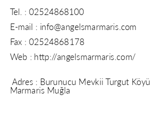 Angel's Marmaris Hotel iletiim bilgileri